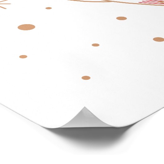 Vijfde kerstdag Poster 24x24 (Hoek)