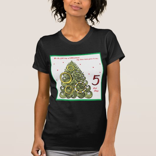 Vijfde kerstdag t-shirt (Voorkant)