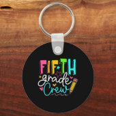 Vijfde klas Crew Team 5e klas leraar student Sleutelhanger (Achterkant)