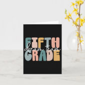 Vijfde klas Dream Team Groovy leraar terug naar sc Kaart (Gele Bloem)