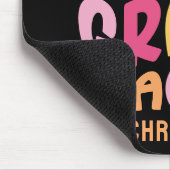 Vijfde klas leraar Kleurrijke tekst Muismat (Hoek)