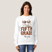  vijfde klas lerarennaam Sweatshirt - (Voorkant volledig)