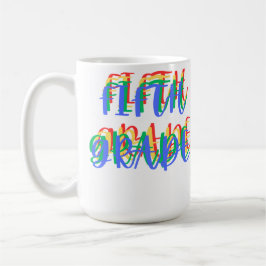 Vijfde klas mok van de leraar