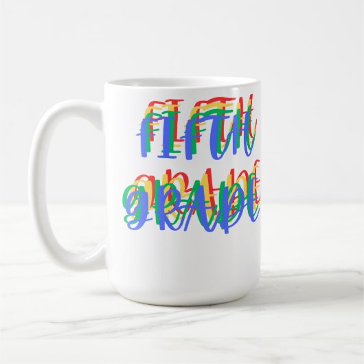 Vijfde klas mok van de leraar (Links)