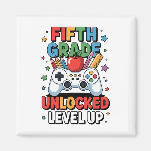 Vijfde klas ontgrendeld Level Up Videospel Eerste Magneet (Voorkant)