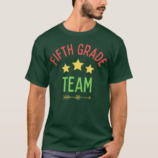 Vijfde klas team sporten blauw grappig t-shirt