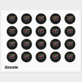 Vijfde klas Veertiende lerarenteam Ronde Sticker (Vel)
