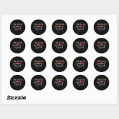 Vijfde klas Veertiende lerarenteam Ronde Sticker (Vel)