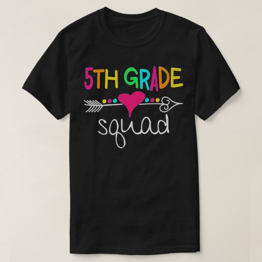 Vijfde klas Veertiende lerarenteam T-shirt (Design voorkant)