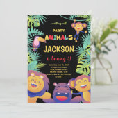 Vijfde Oranje uitnodiging tot vrijdag Safari (Staand voorkant)