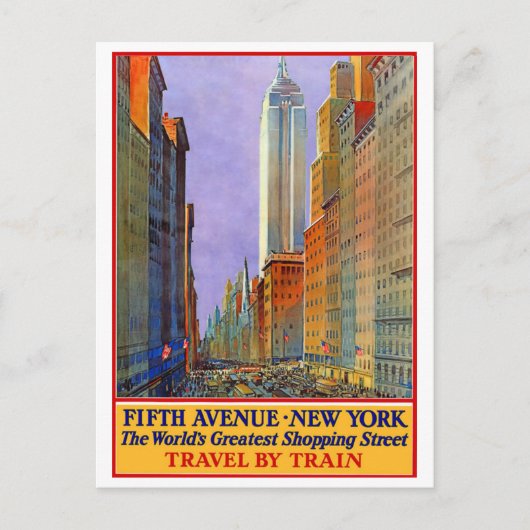 Vijfde platform - New York Briefkaart (Voorkant)