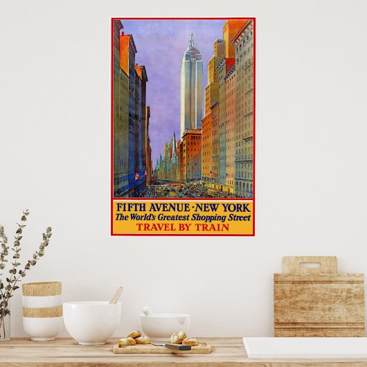 Vijfde platform - New York Poster (Keuken)