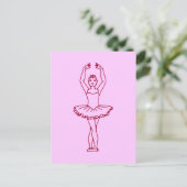 Vijfde positie ballet briefkaart (Staand voorkant)