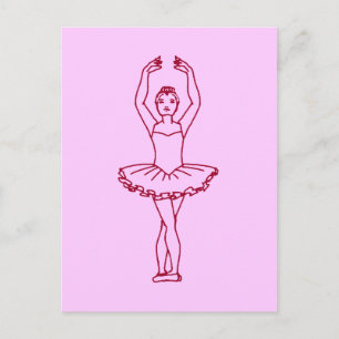 Vijfde positie ballet briefkaart