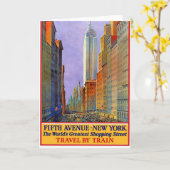  vijfde reis van New York Kaart (Gele Bloem)