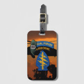 Vijfde SFGA Special Forces Group Green Berets Bagagelabel (Voorkant (verticaal))