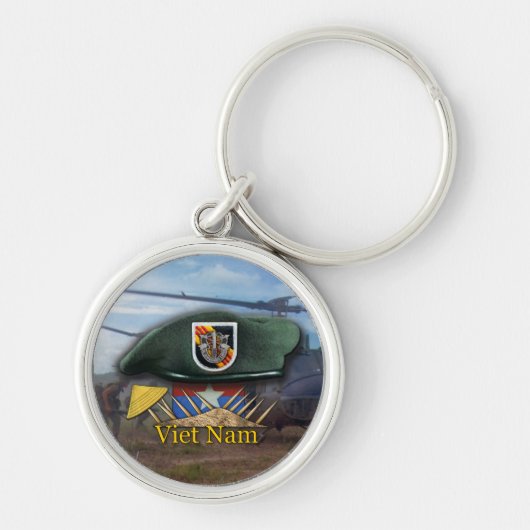 Vijfde Special Forces Green Berets Nam Sleutelhang Sleutelhanger (Voorkant)