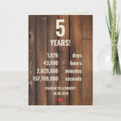 vijfde trouwdag kaart (Voorkant)