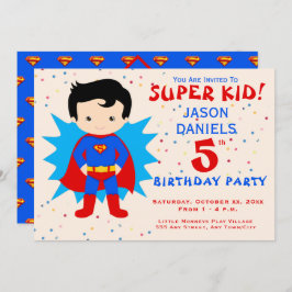 Vijfde uitnodiging van de Birthday Party - Super K