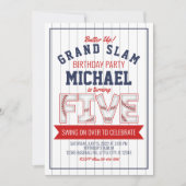 Vijfde uitnodiging voor de wedstrijd Baseball (Voorkant)