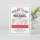 Vijfde uitnodiging voor de wedstrijd Baseball (Staand voorkant)