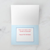 Vijfde verjaardag Gepersonaliseerde Kaart! Kaart (Binnen)