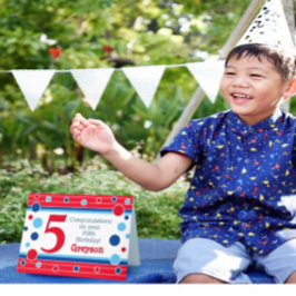 Vijfde verjaardag Gepersonaliseerde Kaart! Kaart