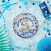 Vijfde verjaardag jongens vijf jaar oud feest papieren bordje (Feest)