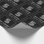 Vijfde verjaardag: Kunst Deco Geïnspireerde kijk " Cadeaupapier (Hoek)