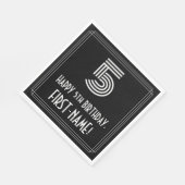 Vijfde verjaardag: Kunst Deco Geïnspireerde kijk " Servet (Hoek)