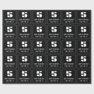 Vijfde verjaardag: Kunst Deco Geïnspireerde look " Cadeaupapier