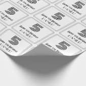 Vijfde verjaardag: Kunst Deco Geïnspireerde stijl  Cadeaupapier (Hoek)