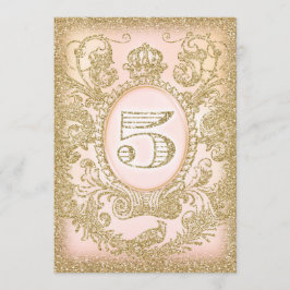 Vijfde verjaardag ooit Prinses Kaart
