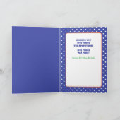 Vijfde verjaardag Oranje vis Cartoon onder het Zee Kaart (Binnen)