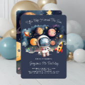Vijfde Verjaardag Party Outerspace Planets Kaart