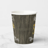 Vijfde verjaardag van de Faux Gold & Faux Wood Papieren Bekers (Links)