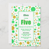 Vijfde verjaardag van de Groene en de Gouden Parti Kaart (Voorkant)