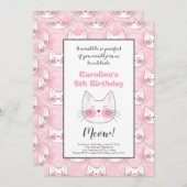 Vijfde verjaardag van de meisjesroze keukens aankondiging (Voorkant / Achterkant)