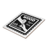 Vijfde verjaardag van het huwelijk met traditionel tegeltje (Zijkant)