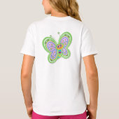 Vijfde verjaardag vlinder t-shirt (Achterkant)