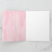 vijfde verjaardagskaart - waterverf cupcake kaart (Binnen)