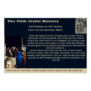 Vijfde vreugdevol mysterie Poster