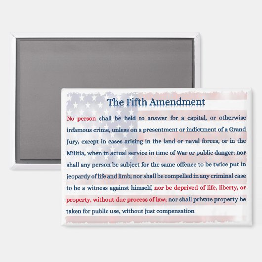 Vijfde wijziging magneet (Voorkant / Achterkant)