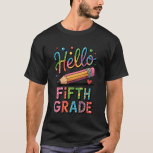 Vijfdegraads docent Luipaard Potlood 1e graad teru T-shirt