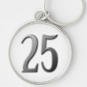 Vijfentwintig groot getal sleutelhanger (Voorkant)