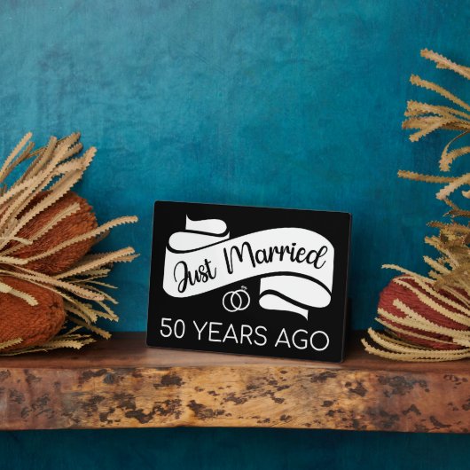 Vijfentwintig jaar geleden net getrouwd fotoplaat (Zijkant)