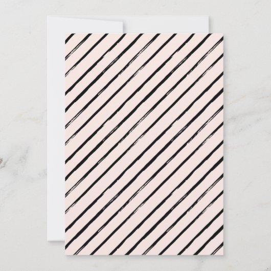 Vijfentwintig | Moderne roze 25e verjaardag Kaart (Achterkant)