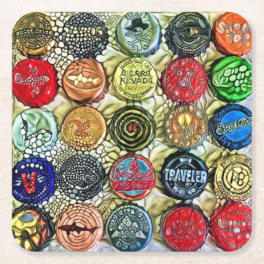 Vijfentwintig Petten Onderzetter (Voorkant)