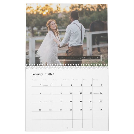 vijfentwintig script fotokalender kalender (Feb 2026)