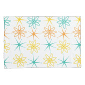 Vijfenvijftig - hoesje met atomen en sterren kussensloop (Voorkant-Rechts)